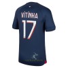 Officiële Voetbalshirt Paris Saint-Germain Vitinha 17 Thuis 2023-24 - Heren